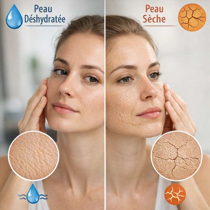Peau déshydratée ou sèche : comment les reconnaître ?