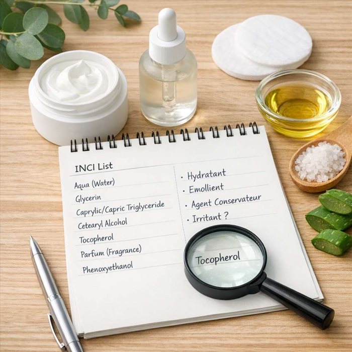 Lire la liste INCI d’un soin visage : guide simple et clair