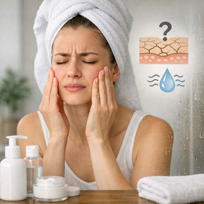 Pourquoi la peau du visage tiraille après le nettoyage ?