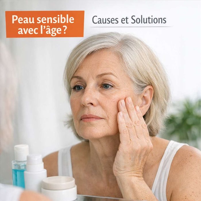 Pourquoi la peau devient-elle sensible avec l’âge ? Causes et solutions