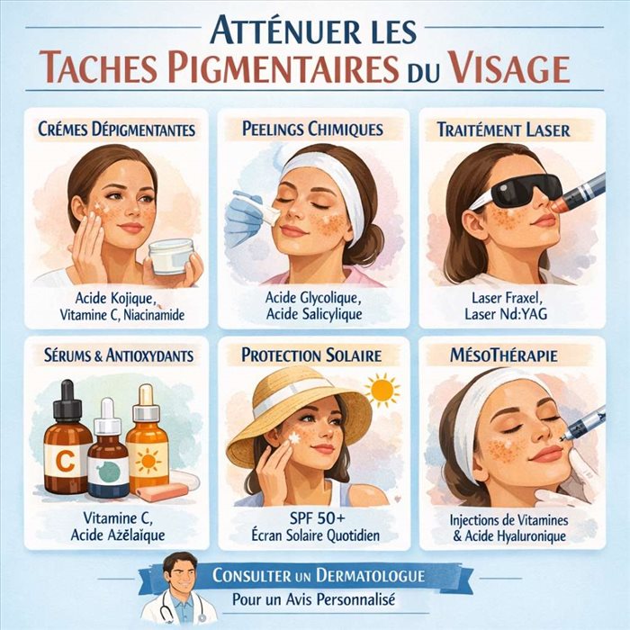 Comment atténuer les taches pigmentaires du visage ?
