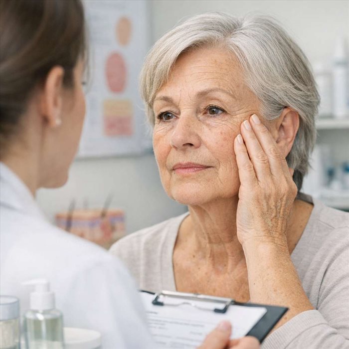 Peau sénescente : définition, signes et prise en charge dermatologique